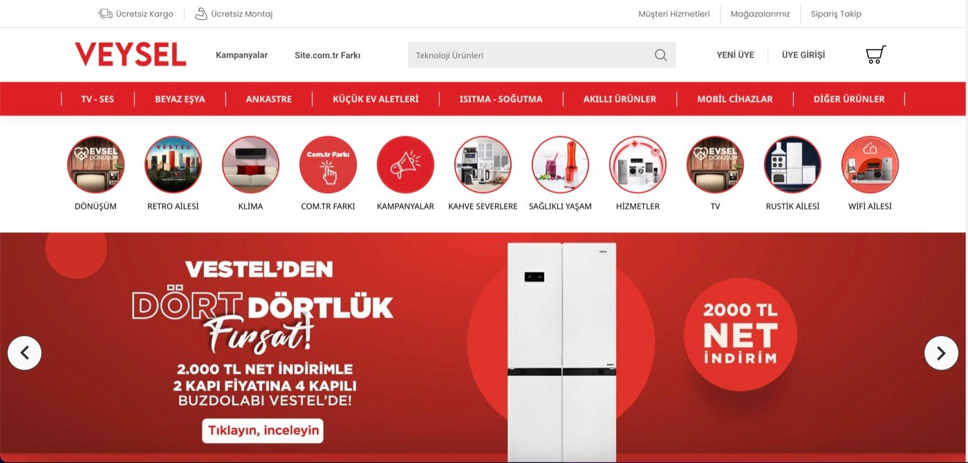 Elektronik & Beyaz Eşya demo önizlemesi